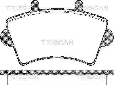 Колодки гальмівні дискові TRISCAN 8110 10527