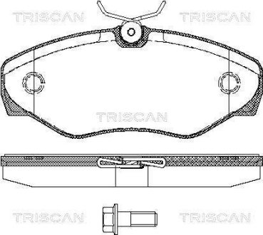 Колодки гальмівні дискові TRISCAN 8110 10529