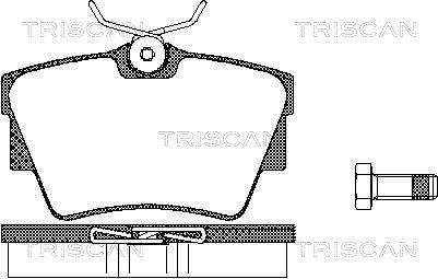 Колодки гальмівні дискові TRISCAN 8110 10530