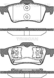 Колодки гальмівні дискові TRISCAN 8110 10534