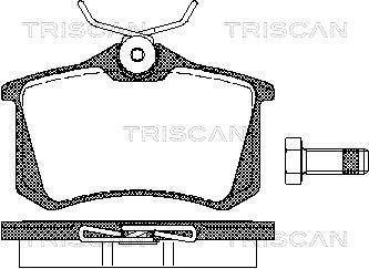 Колодки гальмівні дискові TRISCAN 8110 10864