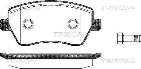 Колодки гальмівні дискові TRISCAN 8110 14039