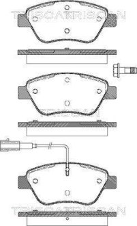 Колодки гальмівні дискові TRISCAN 8110 15019