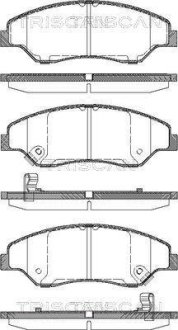 Гальмівні колодки, дискове гальмо (набір) TRISCAN 811018005 (фото 1)