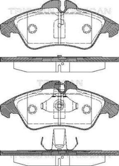 Колодки гальмівні дискові TRISCAN 8110 23008