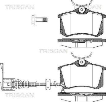 Колодки гальмівні дискові TRISCAN 8110 29036