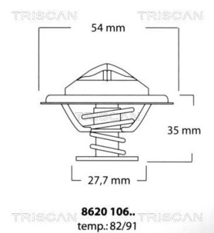 Термостат TRISCAN 8620 10682