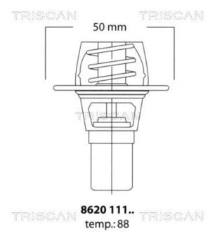 Термостат TRISCAN 8620 11191