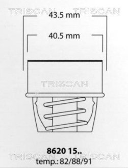 Термостат TRISCAN 8620 1591 (фото 1)