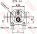 Гальмівний циліндрик TRW BWD126 (фото 2)
