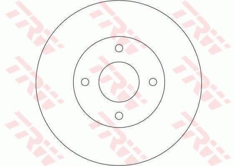 Диск тормозной TRW DF4169 (фото 1)