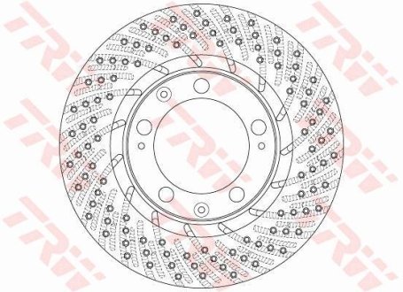 Диск гальмівний передній Лівий TRW DF6466S