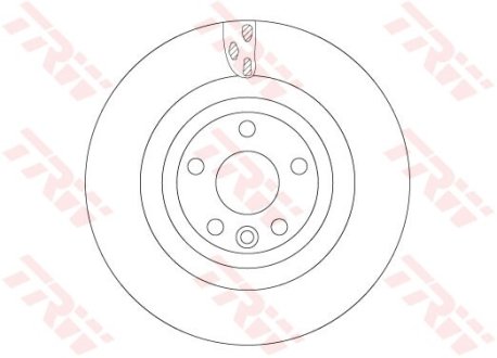 Диск гальмівний JAGUAR T. F-PACE 2,0-3,0 D 15- TRW DF6706S (фото 1)