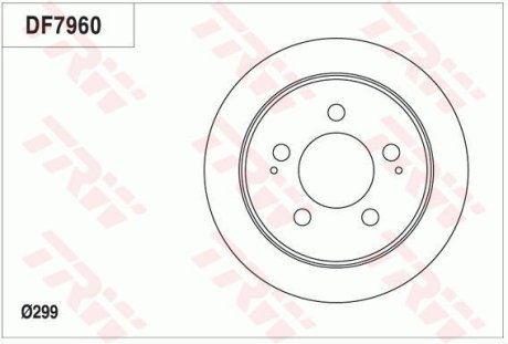 Гальмівний диск TRW DF7960