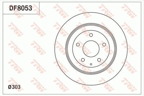 Гальмівний диск задній TRW DF8053