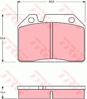 Гальмівні колодки TRW GDB119