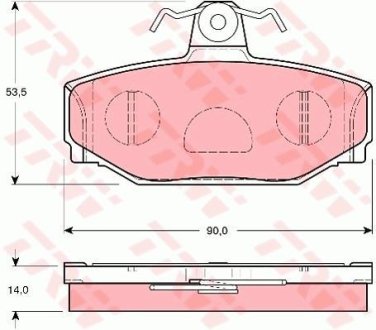 Гальмівні колодки, дискові TRW GDB1377