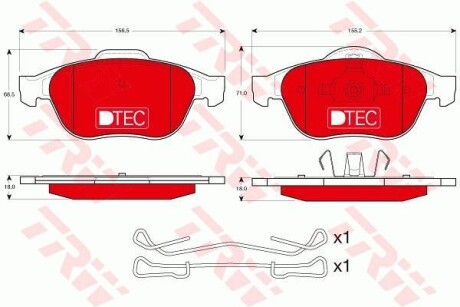 Гальмівні колодки VEL SATIS (BJ0_), 06 TRW GDB1468DTE