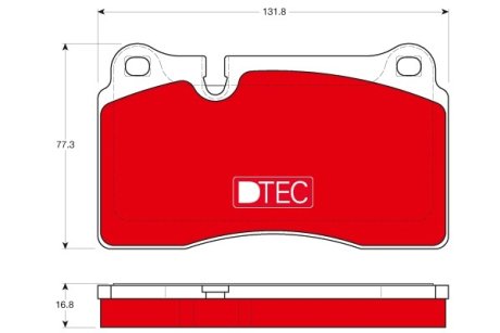 Колодки гальмівні, дискові TRW GDB1670DTE