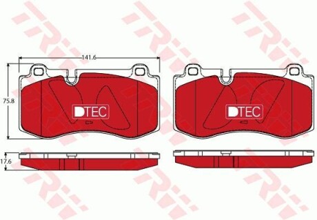 Гальмівні колодки KLASA E T-Model (S21 TRW GDB1733DTE