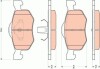 Гальмівні колодки, дискове гальмо (набір) TRW GDB1753 (фото 1)
