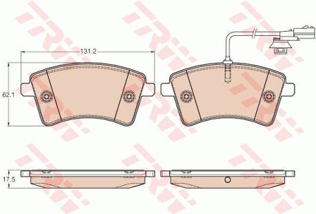Гальмівні колодки TRW GDB1941