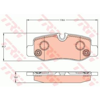 Гальмівні колодки, дискові TRW GDB2102