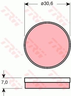 Гальмівні колодки TRW GDB271