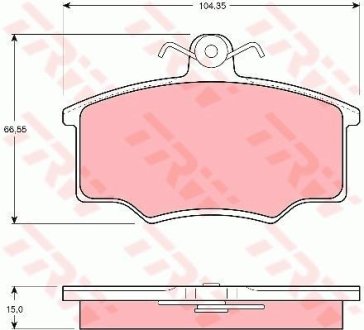 Гальмівні колодки TRW GDB403