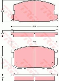 Колодки гальмівні дискові передні TRW GDB954 (фото 1)