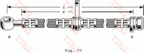 Шланг гальмівний TRW PHD101