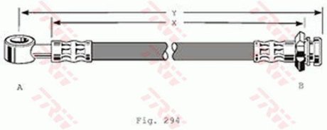 Шланг гальмівний TRW PHD366