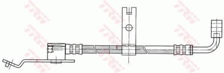 Шланг гальмівний TRW PHD402