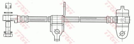 Шланг гальмівний TRW PHD953