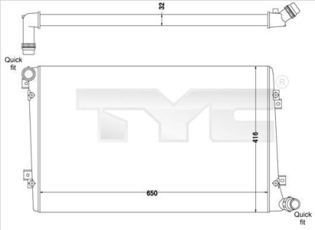 Теплообмінник TYC 7370063R