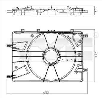 Корпус вентилятора TYC 82500161