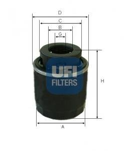 Фільтр масла UFI 2349400