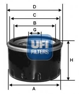 Масляний фiльтр UFI 23.585.00