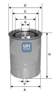 Фільтр палива UFI 2432700