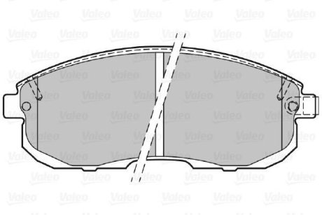 Комплект гальмівних колодок передн Valeo 301011