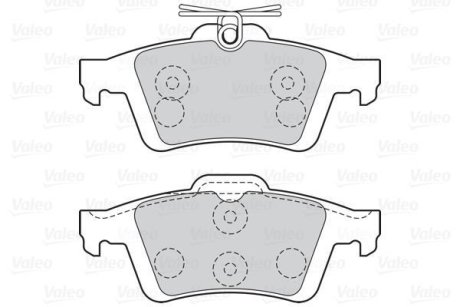 Колодки гальмівні FORD T. FOCUS 1,4-2,5 03-12 Valeo 301019