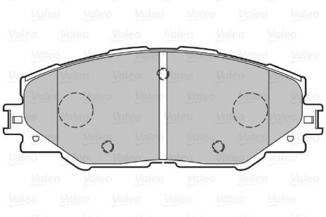 Гальмівні колодки дискові TOYOTA Auris/Prius/Rav4 "1,8-2,5 "F "06>> Valeo 301078 (фото 1)