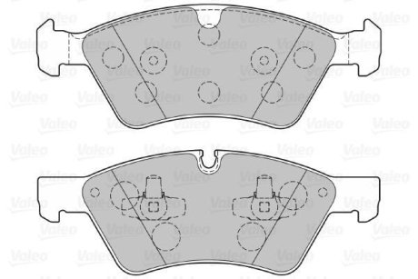 Гальмівні колодки дискові MERCEDES GL-Class/M-Glass/R-Class "3,0-5,0 "F "05>> Valeo 301107