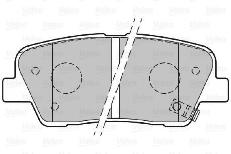 Гальмівні колодки дискові HYUNDAI/KIA Genesis/SantaFe/SorentoII "2,0-5,0 "R "08>> Valeo 301134