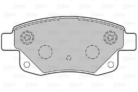 Гальмівні колодки (набір) Valeo 301738