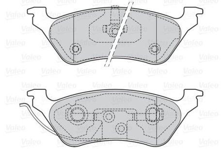 Гальмівні колодки дискові FIRST CHR GD VOYAGER 02.00> R Valeo 302057