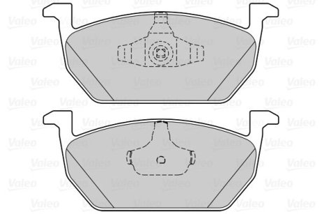 Гальмівні колодки дискові VAG A1/Leon/Polo/Ibiza/Arona "1,0-2,0 "F "13>> Valeo 302317 (фото 1)