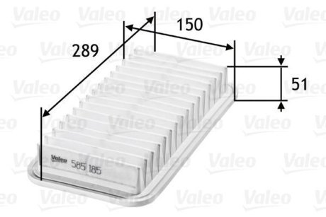 Фільтр повітряний Valeo 585185