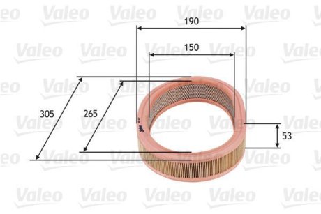 Фільтр повітряний Valeo 585627