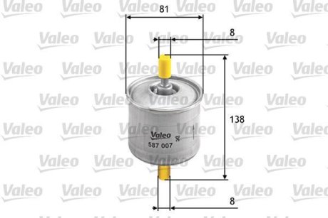 Фільтр палива Valeo 587007